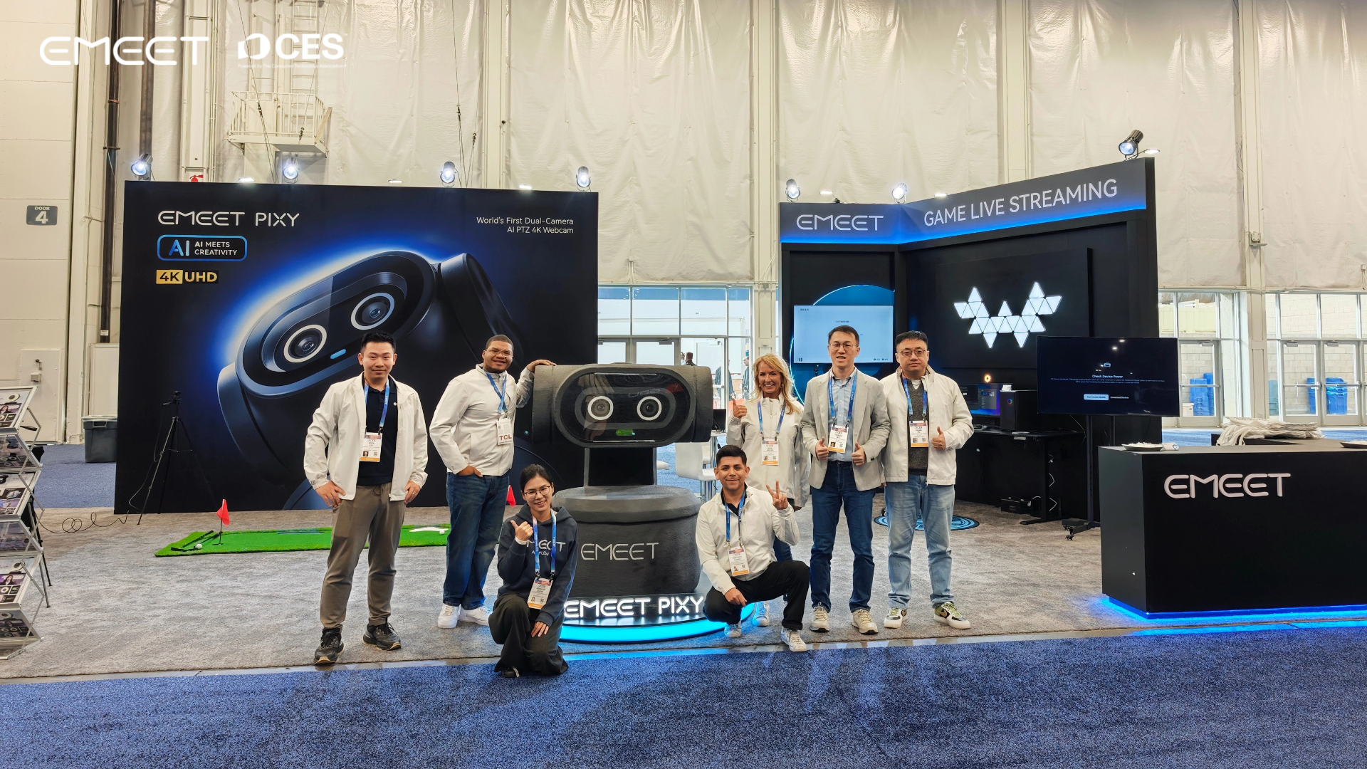 EMEET壹秘携双目AI直播摄像头EMEET PIXY亮相2026年CES展，引领AI影像创新