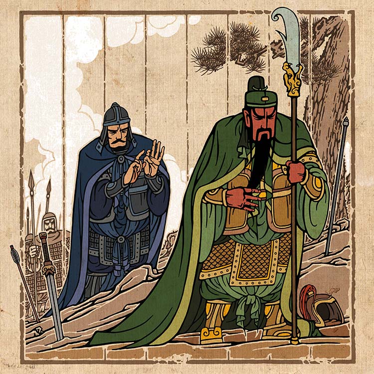 三国演义第63集关羽土山约三事上