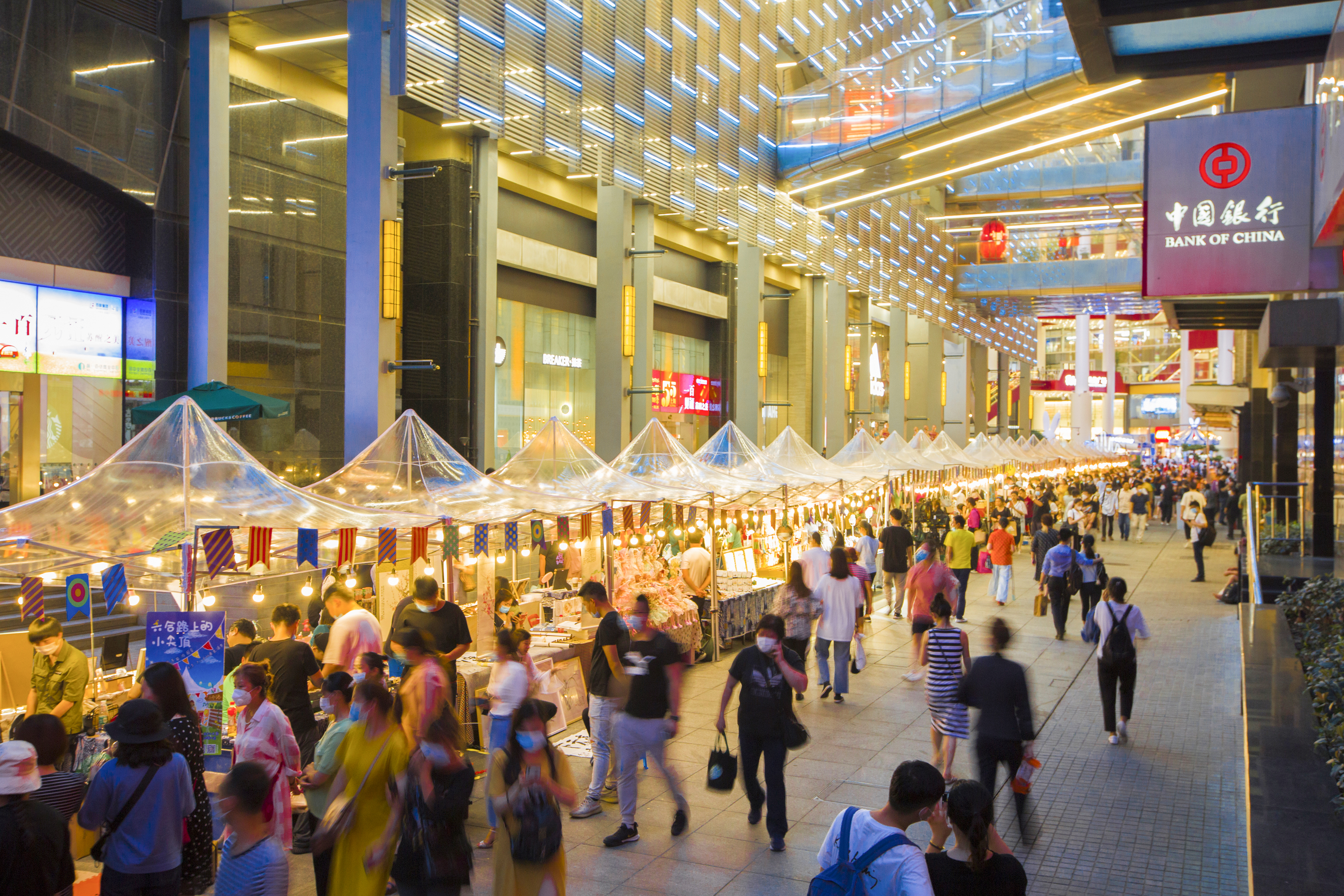 上海城隍庙夜市图片