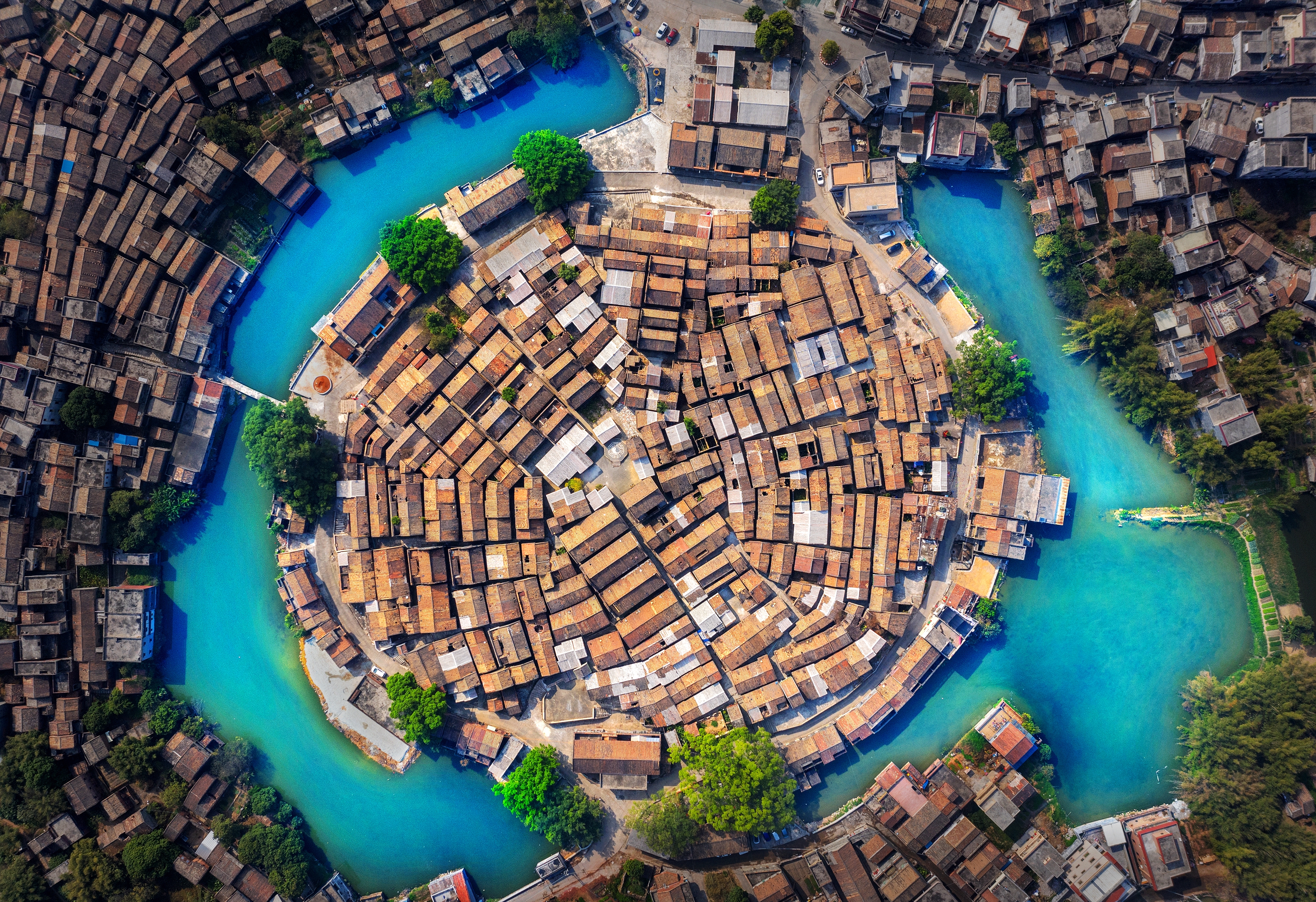 无人机航拍中国最美村庄