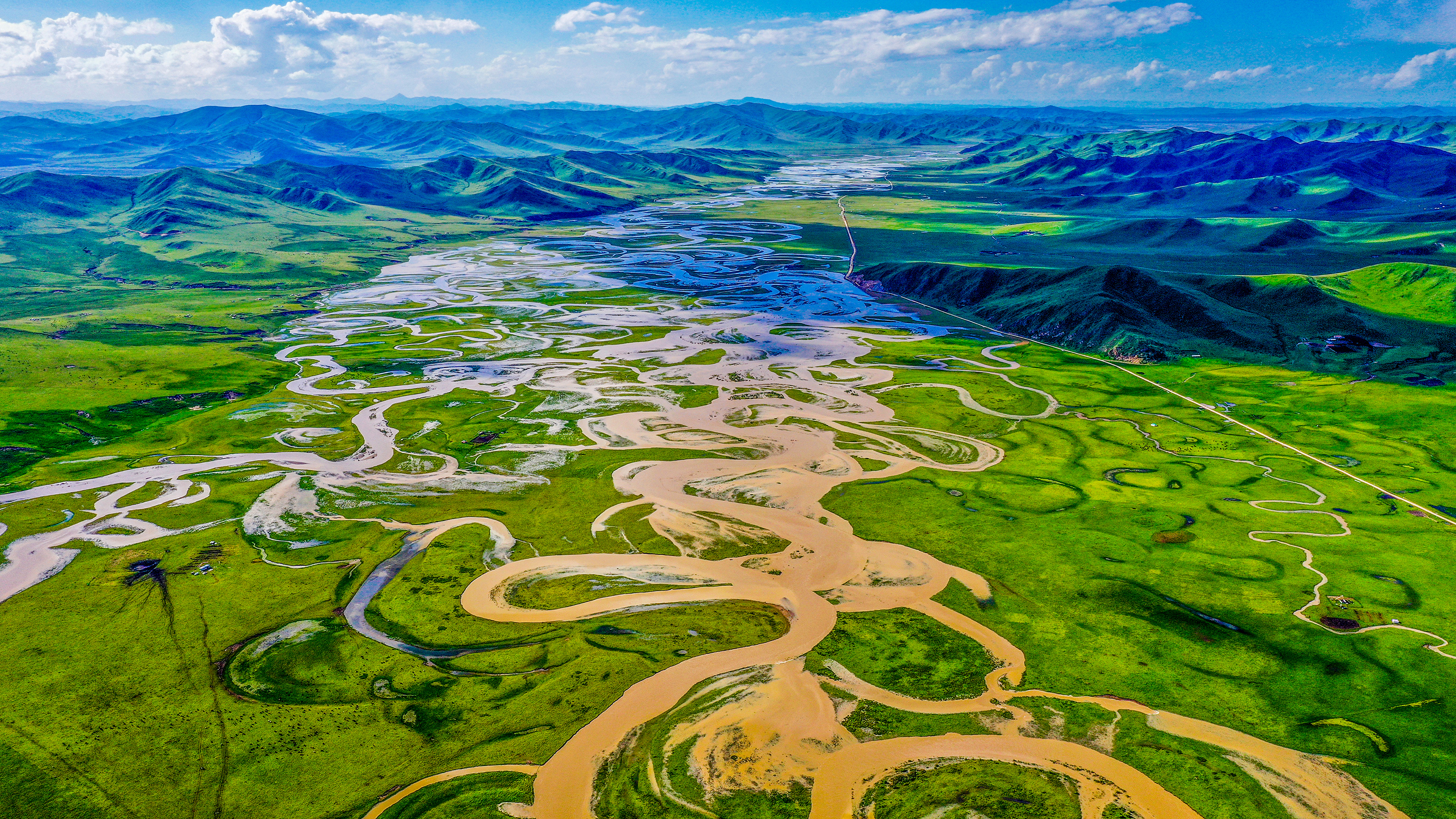黄河支流曼扎塘
