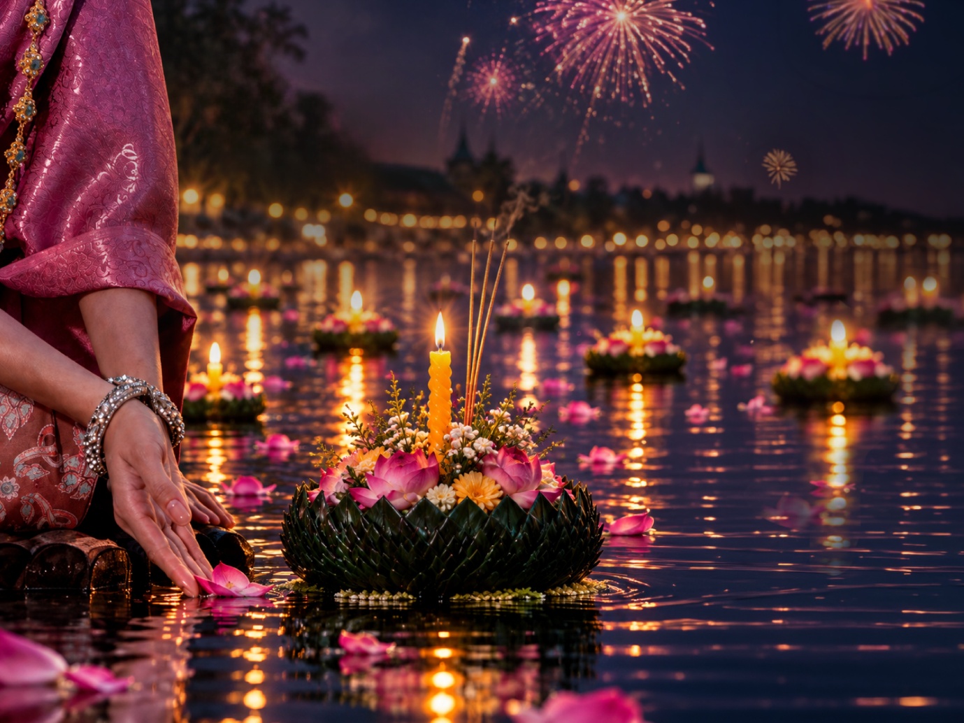 Chatrium Riverside Bangkok 酒店以河畔晚宴及传统表演庆祝水灯节