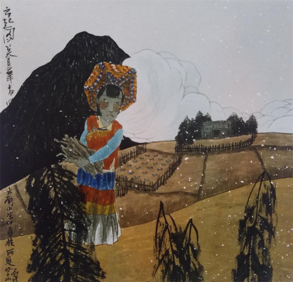 创新艺术家刘阳云南西藏人物画艺术